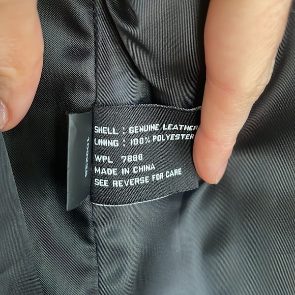 Avanti Vintage Black Leather Jacket Blazer Button Down Size Medium - Picture 7 of 10